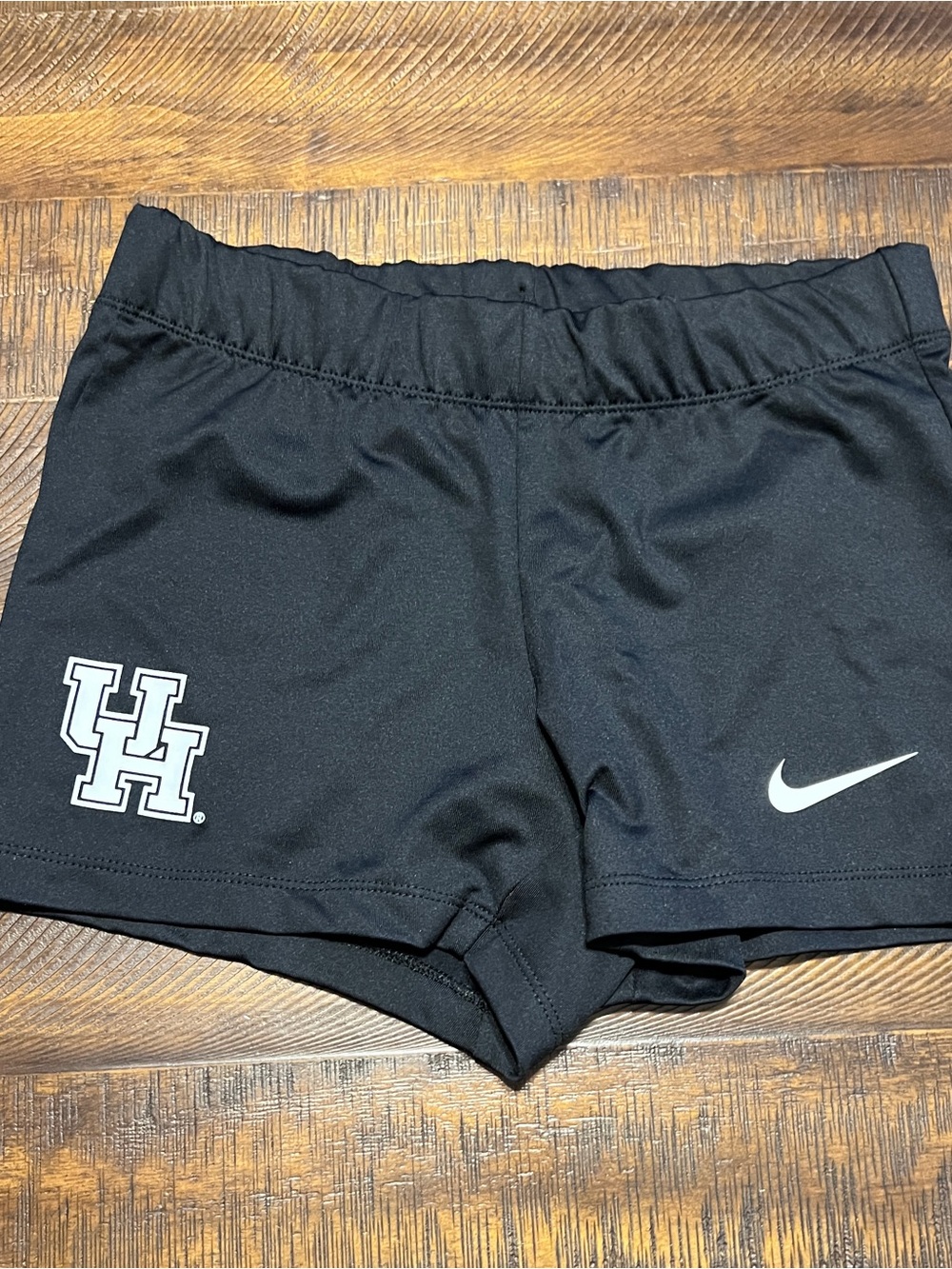 Nike Women's Black Athletic Shorts with UH Crest